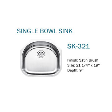 single bowl sink