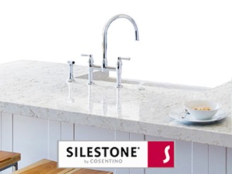 silestone logo on a kitchen image